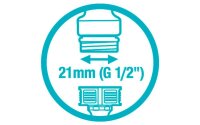 GARDENA Hahnanschluss 18220-20, 21 mm (G 1/2 Zoll)...