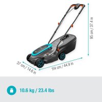 GARDENA PowerMax 32/18V P4A Ready-to-Use Set Akku-Rasenmäher 18,0 V für bis zu 200,0 m², mit 1 Akku