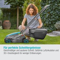 GARDENA PowerMax 32/18V P4A Ready-to-Use Set Akku-Rasenmäher 18,0 V für bis zu 200,0 m², mit 1 Akku