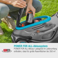 GARDENA PowerMax™ 37/36V P4A Ready-to-Use Set Akku-Rasenmäher 18,0 V für bis zu 350,0 m², mit 2 Akkus