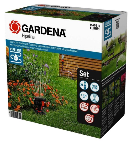 GARDENA Viereckregner Start-Set Pipeline Viereckregner
