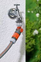 GARDENA Gartenschlauchverbinder Winkelhahnstück 2999-20, 26,5 mm (G 3/4 Zoll), 33,3 mm (G 1 Zoll) Gewinde, 1 St.