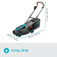 GARDENA PowerMax™ 37/36V P4A Solo Akku-Rasenmäher 18,0 V für bis zu 350,0 m², ohne Akku