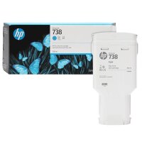 HP 738(676M6A) cyan Druckerpatrone