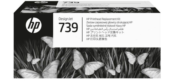 HP 739(498N0A) schwarz, cyan, magenta, gelb Druckkopf