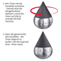 WESTMARK Küchentimer Präsentia schwarz, silber, 1 St.
