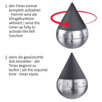 WESTMARK Küchentimer Präsentia schwarz, silber, 1 St.