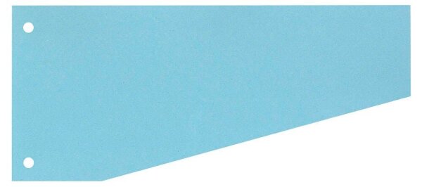 Wekre Trennstreifen Trapez blau, 190 g/qm Karton 24,0 x 10,5 / 6,0 cm, 100 St.