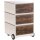 PAPERFLOW easyBox Industrial Rollcontainer weiß, bunt 61756 4 Auszüge 39,0 x 43,6 x 64,2 cm