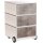 PAPERFLOW easyBox Industrial Rollcontainer weiß, bunt 61723 4 Auszüge 39,0 x 43,6 x 64,2 cm