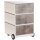 PAPERFLOW easyBox Industrial Rollcontainer weiß, bunt 61723 4 Auszüge 39,0 x 43,6 x 64,2 cm