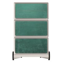 PAPERFLOW easyBox Vintage Rollcontainer weiß, bunt 62375 4 Auszüge 39,0 x 43,6 x 64,2 cm