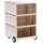 PAPERFLOW easyBox Contents Rollcontainer weiß, bunt 61996 4 Auszüge 39,0 x 43,6 x 64,2 cm