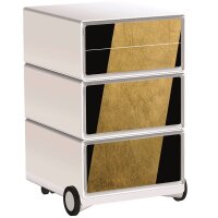 PAPERFLOW easyBox Classic Chic Rollcontainer weiß,...