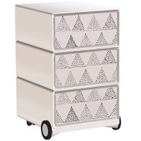 PAPERFLOW easyBox Black & White Rollcontainer...