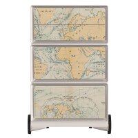 PAPERFLOW easyBox Vintage Rollcontainer weiß, bunt 61340 4 Auszüge 39,0 x 43,6 x 64,2 cm
