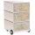 PAPERFLOW easyBox Vintage Rollcontainer weiß, bunt 61340 4 Auszüge 39,0 x 43,6 x 64,2 cm