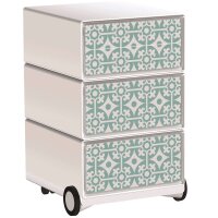 PAPERFLOW easyBox Vintage Rollcontainer weiß, bunt...