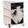 PAPERFLOW easyBox Classic Chic Rollcontainer weiß, bunt 61001 4 Auszüge 39,0 x 43,6 x 64,2 cm