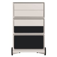 PAPERFLOW easyBox Classic Chic Rollcontainer weiß, bunt 61447 4 Auszüge 39,0 x 43,6 x 64,2 cm