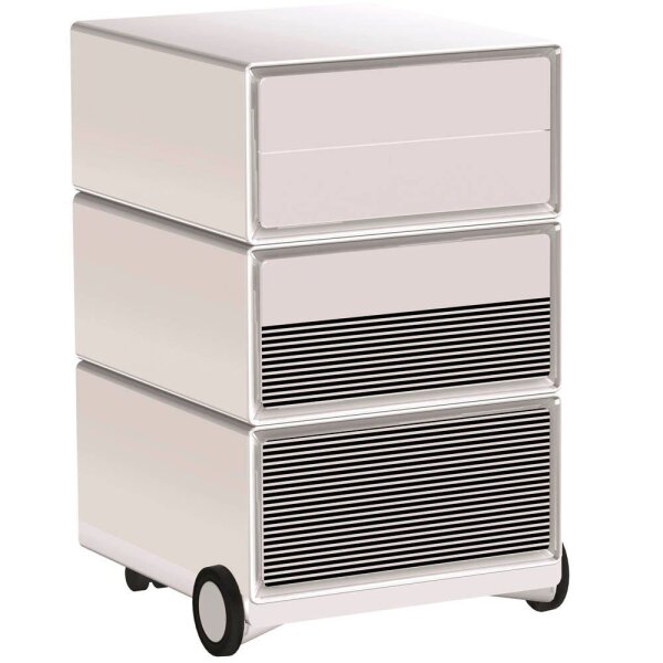 PAPERFLOW easyBox Black & White Rollcontainer weiß, schwarz 62343 4 Auszüge 39,0 x 43,6 x 64,2 cm