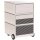 PAPERFLOW easyBox Black & White Rollcontainer weiß, schwarz 62343 4 Auszüge 39,0 x 43,6 x 64,2 cm