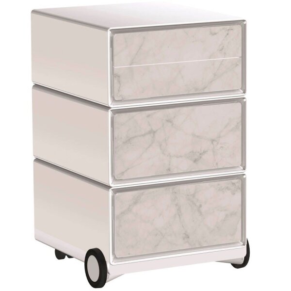 PAPERFLOW easyBox Contents Rollcontainer weiß, bunt 61957 4 Auszüge 39,0 x 43,6 x 64,2 cm