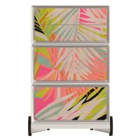 PAPERFLOW easyBox Colour Rollcontainer weiß, bunt 61627 4 Auszüge 39,0 x 43,6 x 64,2 cm