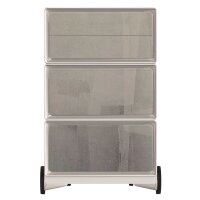 PAPERFLOW easyBox Contents Rollcontainer weiß, bunt 61909 4 Auszüge 39,0 x 43,6 x 64,2 cm