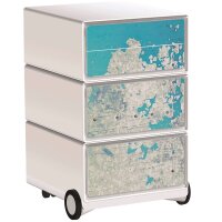 PAPERFLOW easyBox Industrial Rollcontainer weiß,...