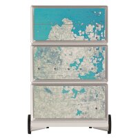 PAPERFLOW easyBox Industrial Rollcontainer weiß,...