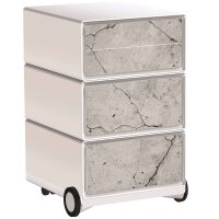 PAPERFLOW easyBox Industrial Rollcontainer weiß,...