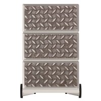 PAPERFLOW easyBox Industrial Rollcontainer weiß, bunt 61789 4 Auszüge 39,0 x 43,6 x 64,2 cm