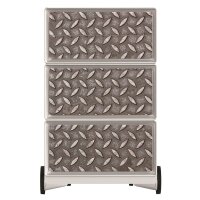 PAPERFLOW easyBox Industrial Rollcontainer weiß, bunt 61789 4 Auszüge 39,0 x 43,6 x 64,2 cm