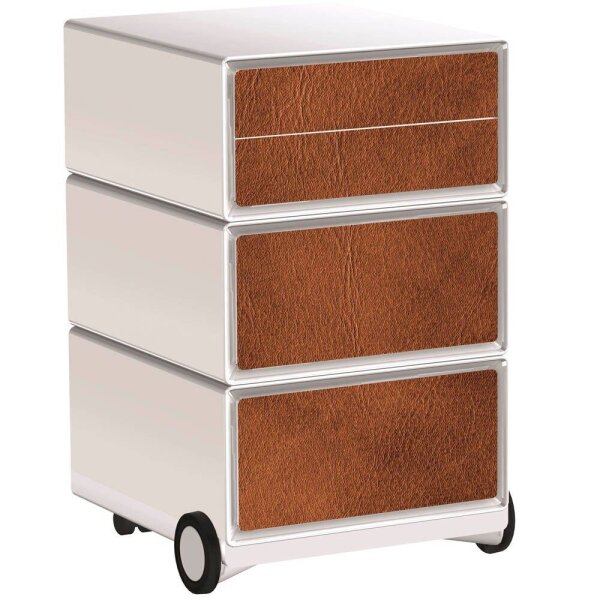 PAPERFLOW easyBox Industrial Rollcontainer weiß, bunt 61750 4 Auszüge 39,0 x 43,6 x 64,2 cm