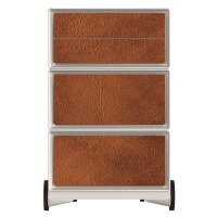 PAPERFLOW easyBox Industrial Rollcontainer weiß, bunt 61750 4 Auszüge 39,0 x 43,6 x 64,2 cm
