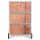 PAPERFLOW easyBox Industrial Rollcontainer weiß, bunt 61778 4 Auszüge 39,0 x 43,6 x 64,2 cm