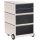PAPERFLOW easyBox Contents Rollcontainer weiß, bunt 61925 4 Auszüge 39,0 x 43,6 x 64,2 cm