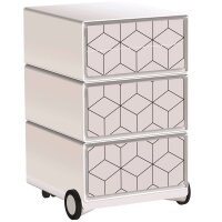 PAPERFLOW easyBox Black & White Rollcontainer...