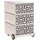 PAPERFLOW easyBox Vintage Rollcontainer weiß, bunt 60907 4 Auszüge 39,0 x 43,6 x 64,2 cm