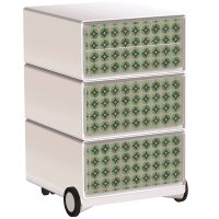 PAPERFLOW easyBox Vintage Rollcontainer weiß, bunt...