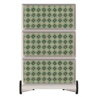 PAPERFLOW easyBox Vintage Rollcontainer weiß, bunt 60891 4 Auszüge 39,0 x 43,6 x 64,2 cm
