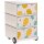 PAPERFLOW easyBox Tropical Rollcontainer weiß, bunt 60731 4 Auszüge 39,0 x 43,6 x 64,2 cm