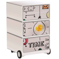 PAPERFLOW easyBox Business Rollcontainer weiß, bunt...
