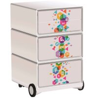 PAPERFLOW easyBox Business Rollcontainer weiß, bunt...