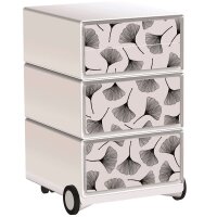 PAPERFLOW easyBox Black & White Rollcontainer...