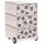 PAPERFLOW easyBox Black & White Rollcontainer weiß, schwarz 62439 4 Auszüge 39,0 x 43,6 x 64,2 cm