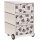 PAPERFLOW easyBox Black & White Rollcontainer weiß, schwarz 62439 4 Auszüge 39,0 x 43,6 x 64,2 cm