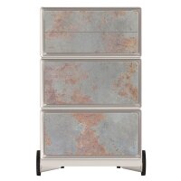 PAPERFLOW easyBox Industrial Rollcontainer weiß, bunt 214789 4 Auszüge 39,0 x 43,6 x 64,2 cm