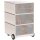 PAPERFLOW easyBox Industrial Rollcontainer weiß, bunt 214789 4 Auszüge 39,0 x 43,6 x 64,2 cm